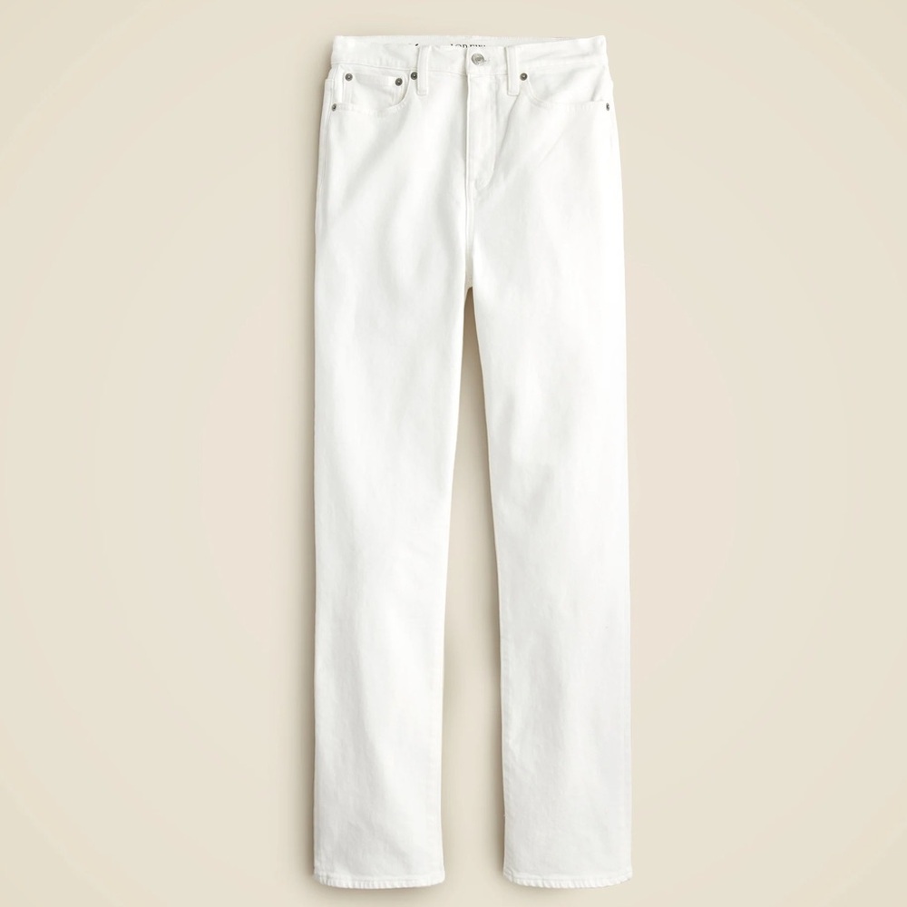 NWT J. Crew Classic straight jean in white | 28P